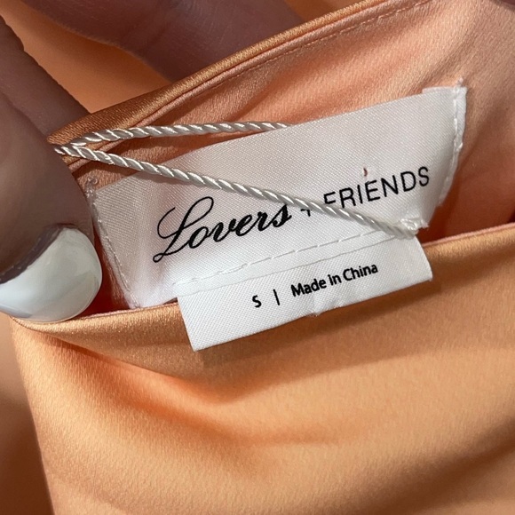 NWT LOVERS + FRIENDS Revolve Pink Orange Ombre Issadora Midi Slip Dress Small - Picture 8 of 11